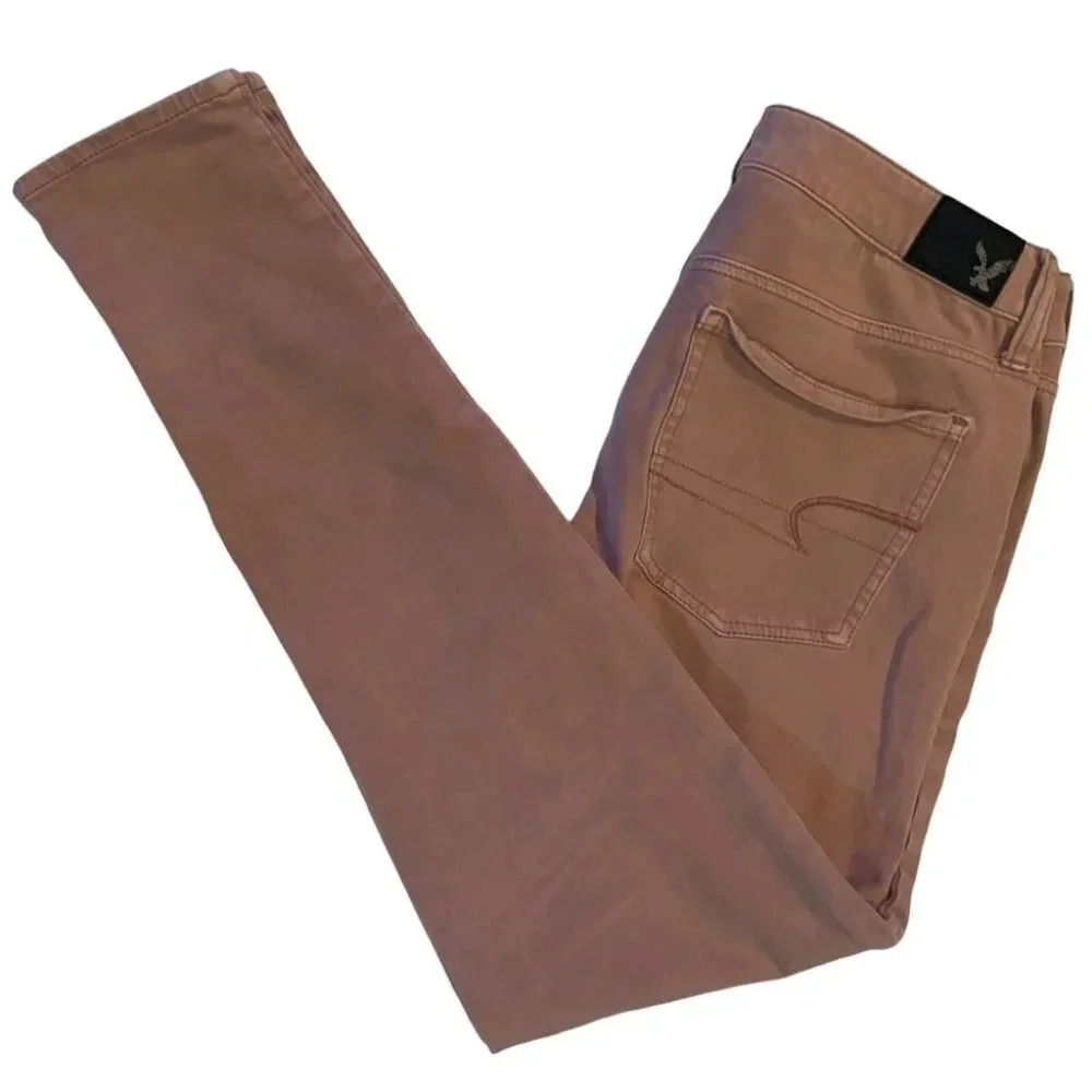 American Eagle Jegging 8 Regular Dusty Rose 360 Super Stretch Skinny Pants‎